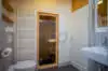 Radiatorverwarming infrarood sauna Finse bungalow de Riesen Terschelling