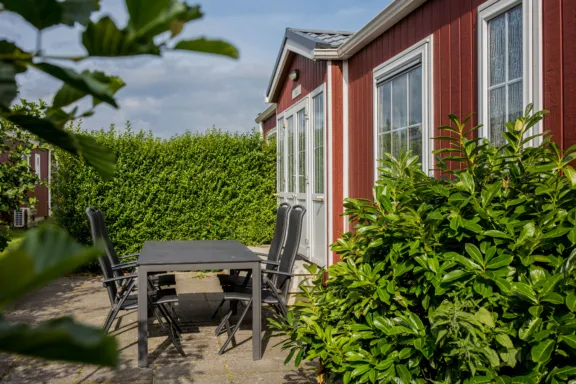 Eigen terras Duinbungalow Tjermelan Terschelling Recreatie