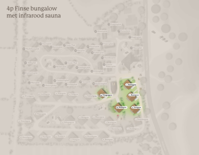 De Riesen plattegrond 4p Finse bungalow Infrarood sauna